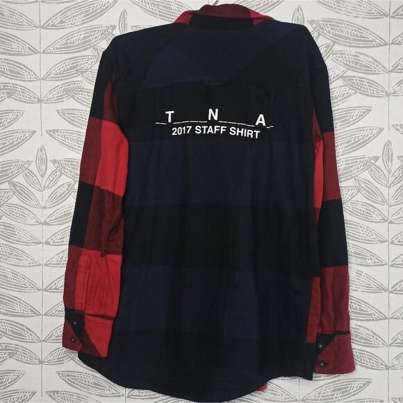 Tna Aritzia Button Down Buffalo Plaid Flannel Staff Shirt - Picture 1 of 8